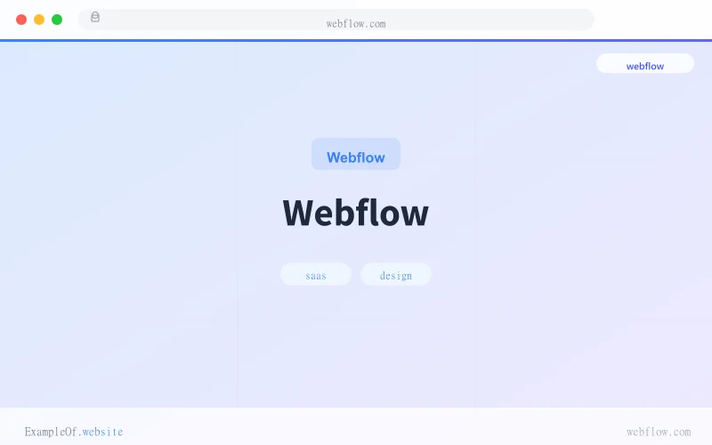 Webflow website example screenshot
